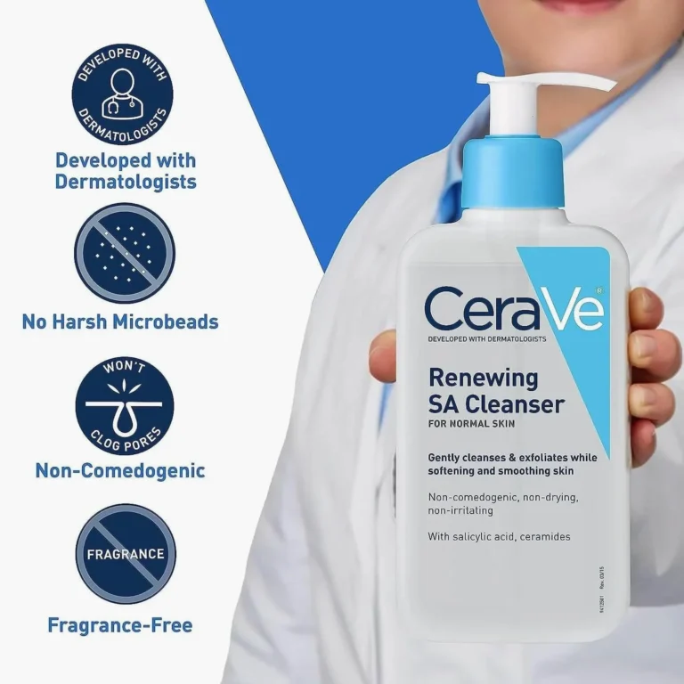 CeraVe Renewing SA Cleanser 237ml for Normal Skin - SkinCares.Pk